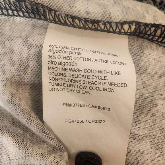 Perry Ellis Floral Pima Cotton Blend Black Polo Shirt Mens XXL - Picture 6 of 11